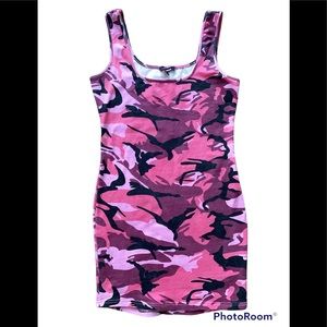 Pink Camo Mini Dress